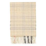 Omkeerbare Cashmere Sjaal Bleke Ruit Melange Burberry , Beige , Unisex