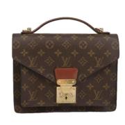 Pre-owned Canvas louis-vuitton-bags Louis Vuitton Vintage , Brown , Da...