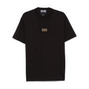 Zwarte Crew Neck T-shirts en Polos Versace Jeans Couture , Black , Her...