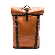 Zwarte Waterdichte Rolltop Rugzak Rains , Brown , Unisex