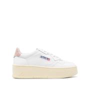 Witte Veterschoenen met Rubberen Zool Autry , White , Dames