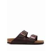 Sliders Birkenstock , Brown , Dames