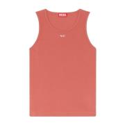 Rose Crew Neck Tank Top Diesel , Pink , Heren