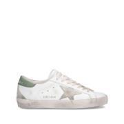 Witte Veterschoenen met Sterpatch Golden Goose , White , Heren