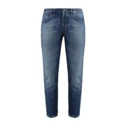 Blauwe Slim Fit Klassieke Jeans Dondup , Blue , Heren