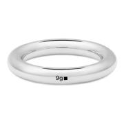 Elegante Gouden Bandring 9g Le Gramme , Gray , Unisex