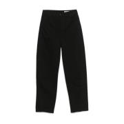 Zwarte Klassieke Broek met Vijf Zakken Lemaire , Black , Dames