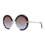 Bruine Dames Zonnebril Rond Spiegelend Emilio Pucci , Brown , Dames