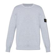 Trui met logo Stone Island , Gray , Heren