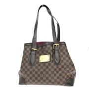 Pre-owned Canvas shoulder-bags Louis Vuitton Vintage , Beige , Dames