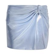 Korte rok met metallic afwerking Misbhv , Blue , Dames