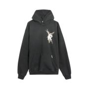 Archangel Katoenen Hoodie met drukknoop Represent , Gray , Heren