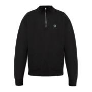 Sweatshirt met logopatch Kenzo , Black , Heren