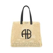 Natuurlijke Zand Tote Tas Rio Anine Bing , Beige , Dames