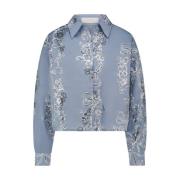 Tessa Paillet Blouse Nukus , Blue , Dames