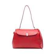 Bloedrode Overslag Handtas Loulou Studio , Red , Dames