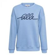 Blauwe Artwork Sweater &Co Woman , Blue , Dames