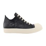 Leren Veterschoenen Rick Owens , Black , Heren