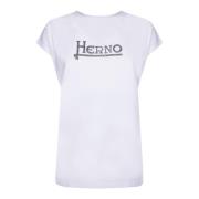 Wit T-shirt Herno , White , Dames