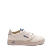 Witte Veterschoen met Geperforeerde Neus Autry , White , Heren