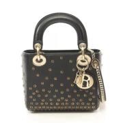 Pre-owned Leather dior-bags Dior Vintage , Black , Dames