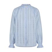 Geruite Jenna Blouse Nukus , Blue , Dames