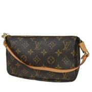 Pre-owned Canvas clutches Louis Vuitton Vintage , Brown , Dames