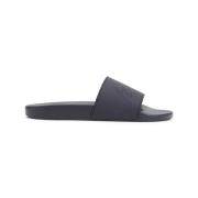 Midnight Blue Pool Slide Sandalen Brioni , Blue , Heren