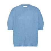 Korte Mouw Nino Pullover By-Bar , Blue , Dames