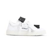 Wit Zwart Lage Top Sneakers Off White , White , Heren