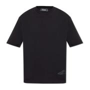 T-shirt met bedrukt logo Dsquared2 , Black , Heren