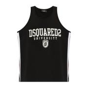 Mouwloos T-shirt Dsquared2 , Black , Heren