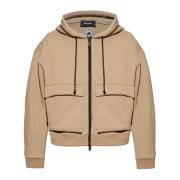 Sweatshirt met logo Dsquared2 , Beige , Heren