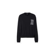 Sweatshirt met ronde hals Pinko , Black , Dames