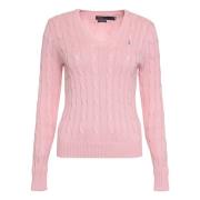 Katoenen kabeltrui Polo Ralph Lauren , Pink , Dames