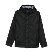 Zwarte Jassen voor Mannen Stone Island , Black , Heren