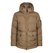 Warme Winter Donsjas Stone Island , Brown , Heren