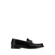 Kalfsleren Loafers Versace , Black , Dames