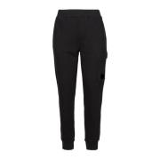 Zwarte Katoenen Sweatpants met Diagonaal Patroon C.p. Company , Black ...