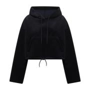 Stud-versierde Zwarte Hoodie met Kangoeroezak Golden Goose , Blue , Da...