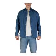 Geregenereerd Katoenen Overhemd met Lange Mouwen Tommy Jeans , Blue , ...