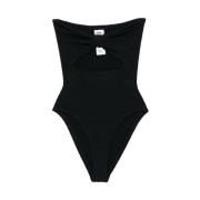 Zwarte Strandkleding Stijl G Hunza G , Black , Dames