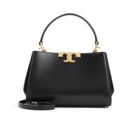 Zwarte Mini Satchel met Logo Tory Burch , Black , Dames