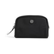 Zwarte Nylon Beauty Case Tory Burch , Black , Dames