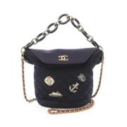 Pre-owned Wool chanel-bags Chanel Vintage , Blue , Dames