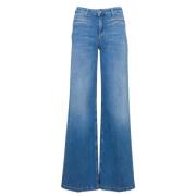 Hoge taille flare jeans in blauw Liu Jo , Blue , Dames