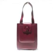 Pre-owned Leather shoulder-bags Cartier Vintage , Red , Dames