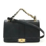 Pre-owned Leather handbags Chanel Vintage , Black , Dames