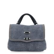 Denim Blue Genova Schoudertas Zanellato , Blue , Dames