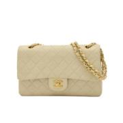 Pre-owned Canvas chanel-bags Chanel Vintage , Yellow , Dames